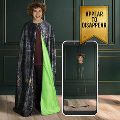 WOW! PODS app view demonstrates on-screen invisibility effects with the cloak.