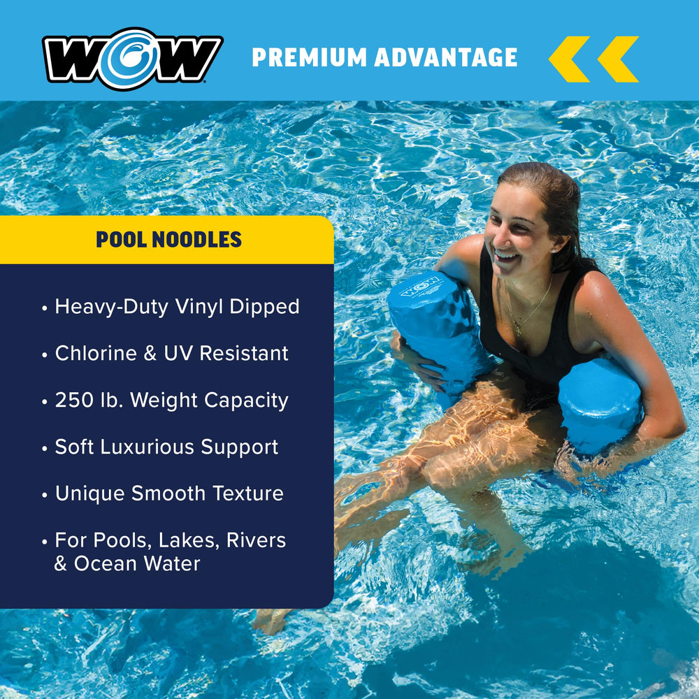 WOW Sports UV-resistant noodle resisting sun, salt, and chemicals