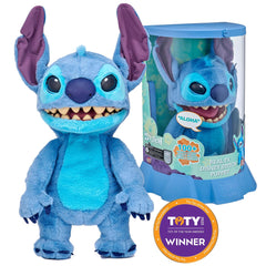 Stitch Puppetronic eyes blink and squint for added lifelike appeal.