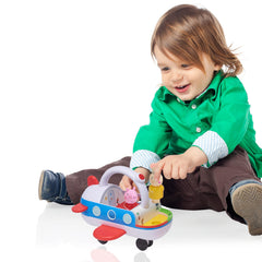 Wow! Stuff Peppa Pig Clever Plane lights and sounds create a cockpit experience.