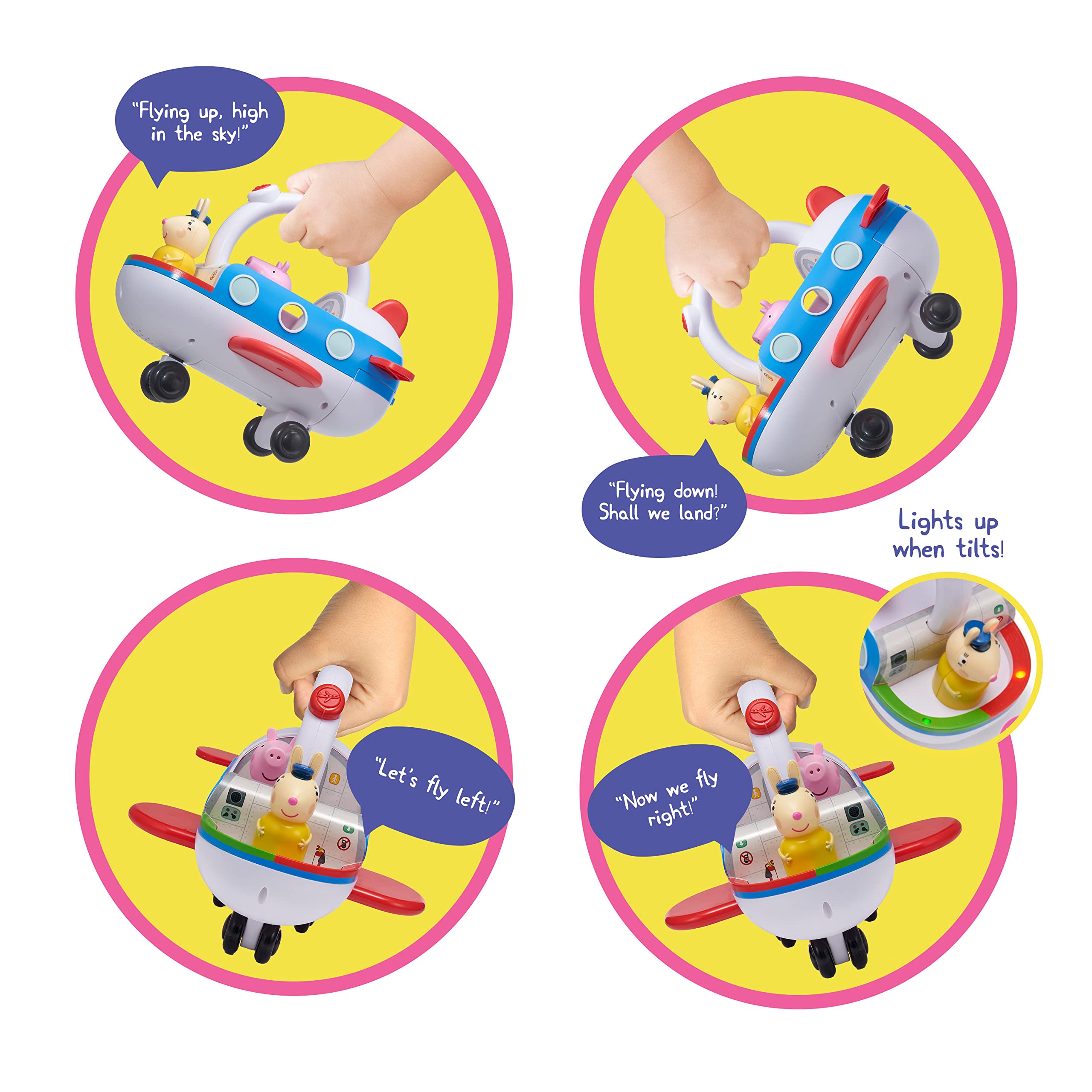 Wow! Stuff Peppa Pig Clever Plane includes Peppa for quick adventures.