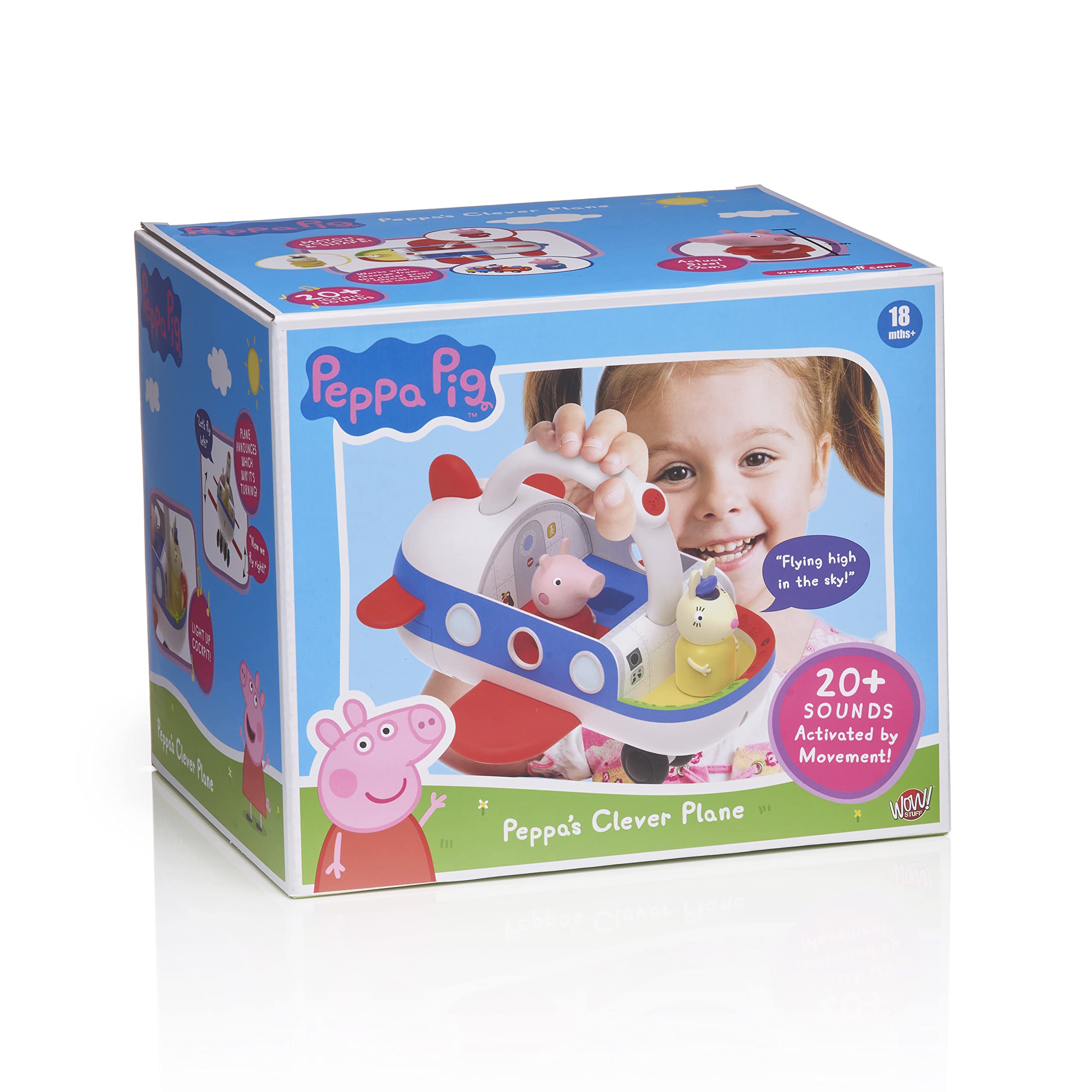 Wow! Stuff Peppa Pig Clever Plane supports early problem solving during play.