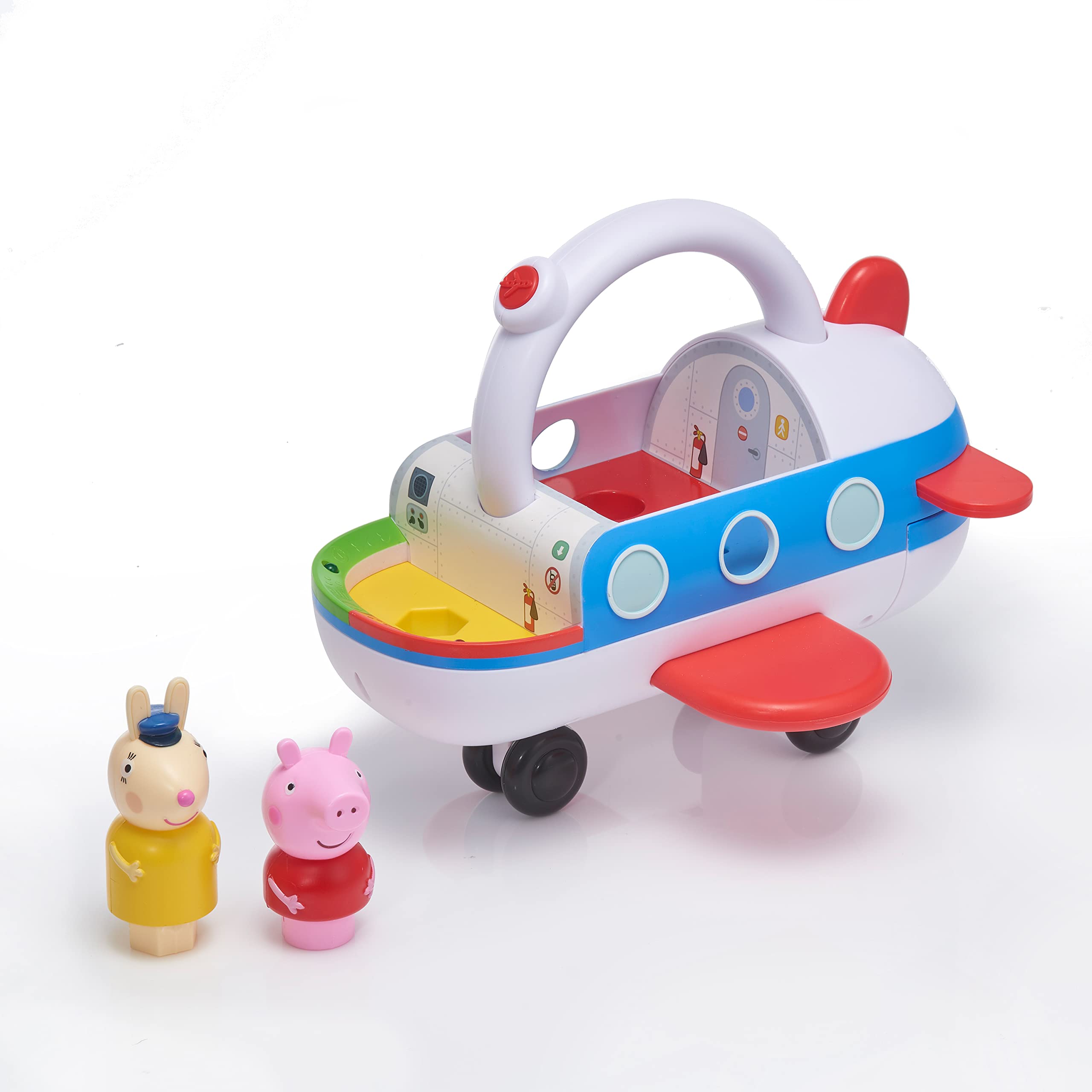 Wow! Stuff Peppa Pig Clever Plane Peppa figure in pilot seat boosts role-play.