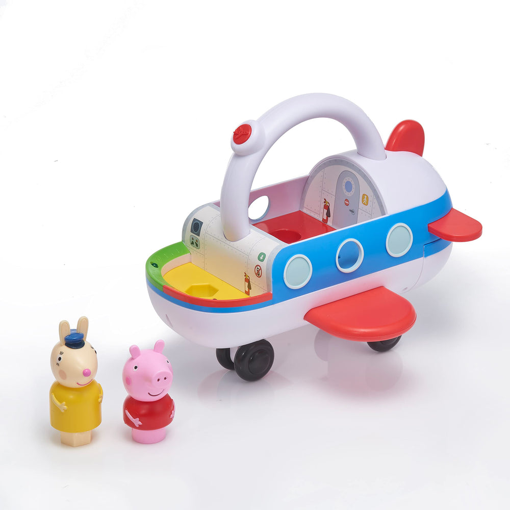 Wow! Stuff Peppa Pig Clever Plane Peppa figure in pilot seat boosts role-play.
