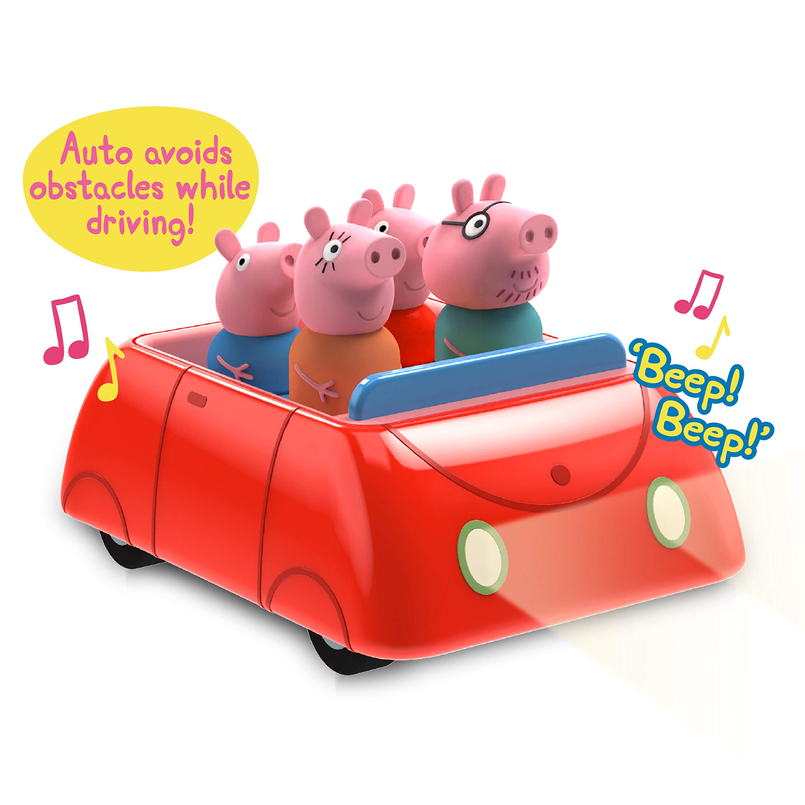 WOW! STUFF Peppa Pig's Clever Car lights highlight color-matching play