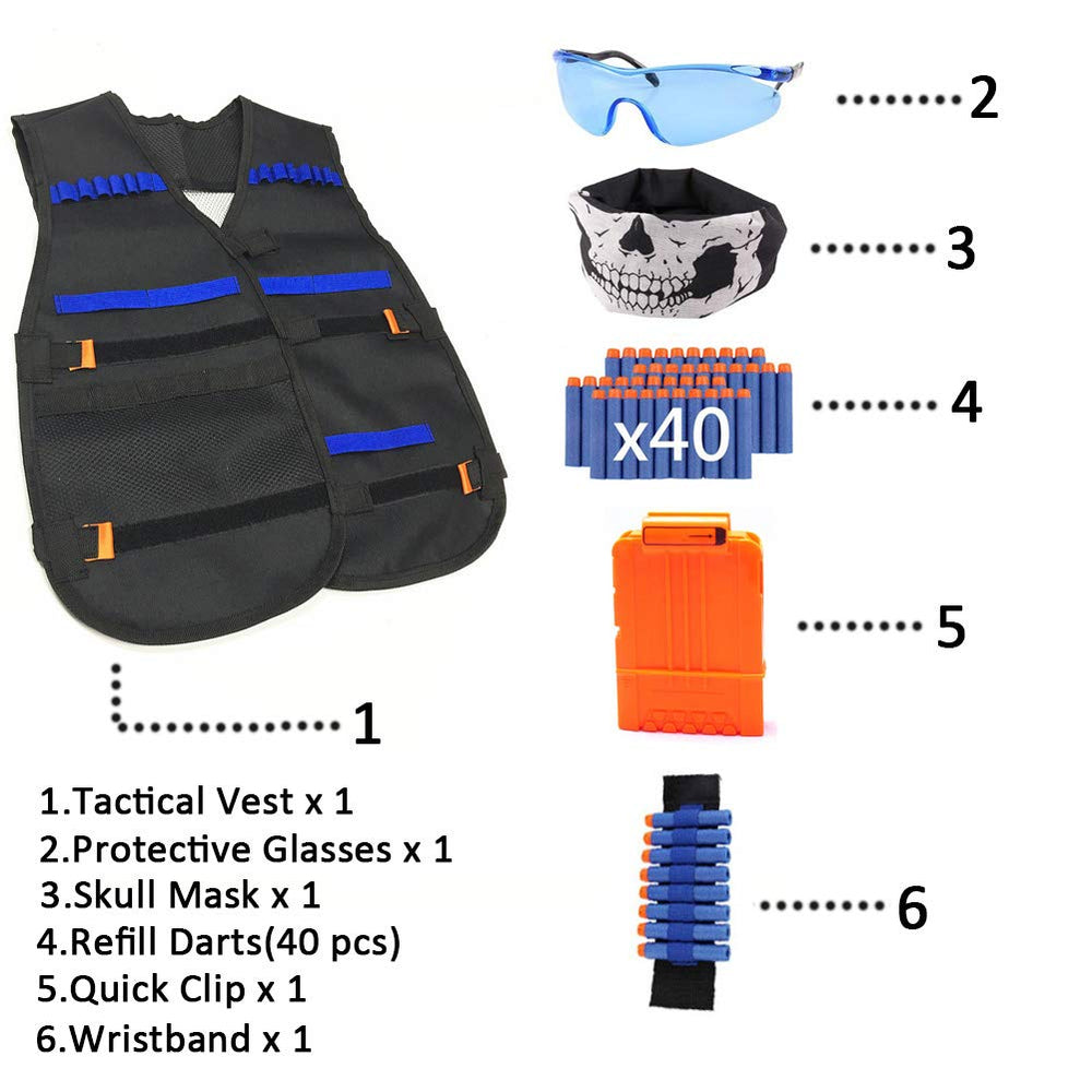 Wowang Nerf Vest Kit adjustable strap for growing players