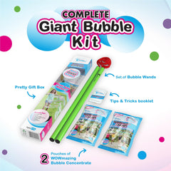 WOWMAZING bubble concentrate bottle for safe giant bubbles.