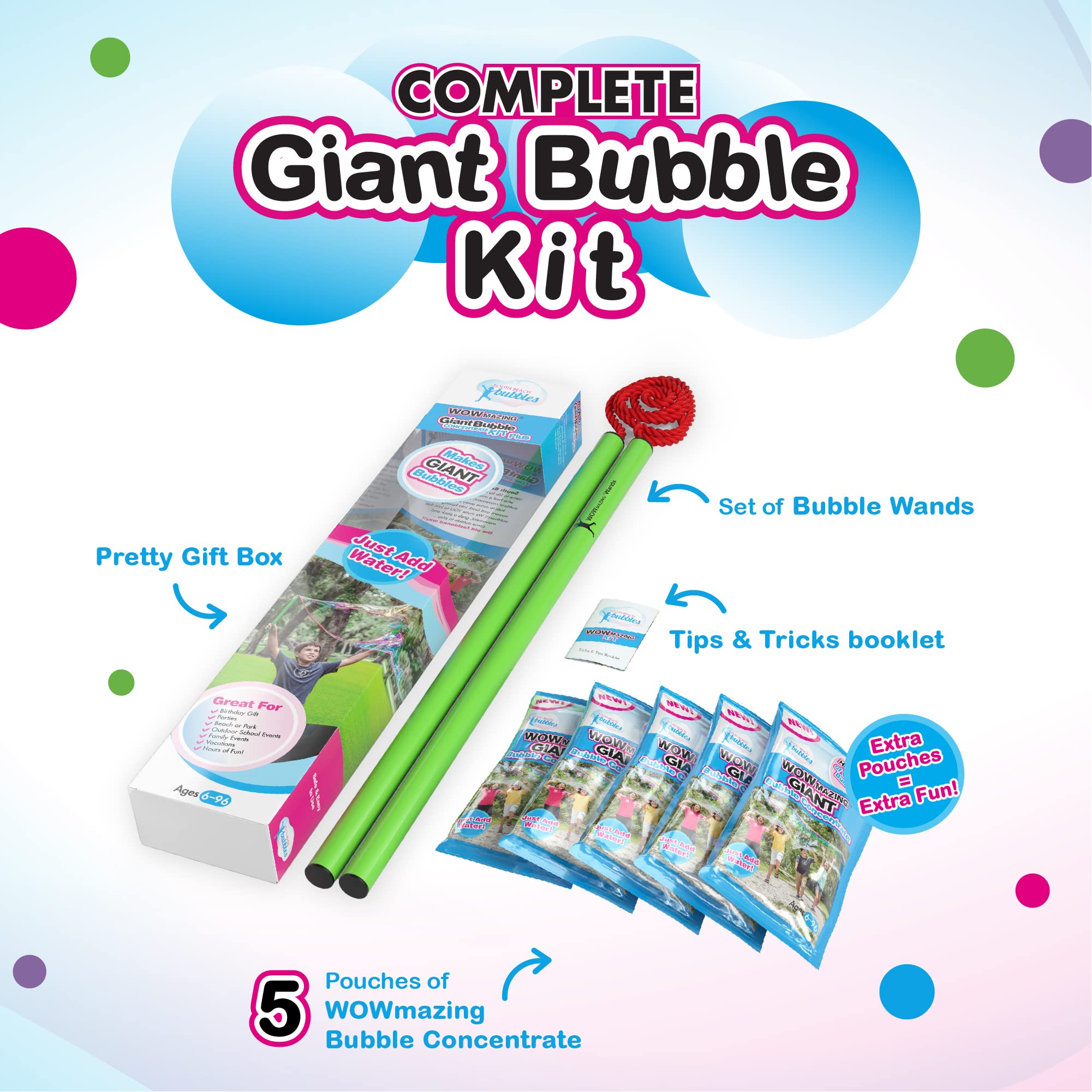WOWMAZING bubble concentrate USA-made for safe, vibrant bubble play.
