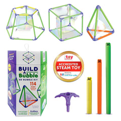 WOWMAZING Build-A-Bubble kit cover showing hands-on STEM play for kids