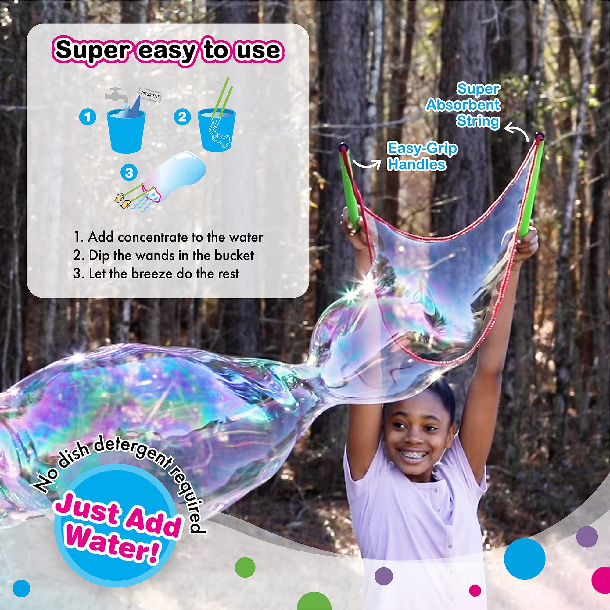 4-piece kit includes wand, concentrate pouches, and booklet.