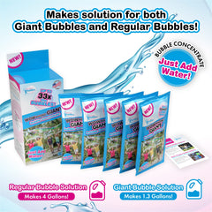 WOWMAZING giant bubble concentrate pouch for quick setup