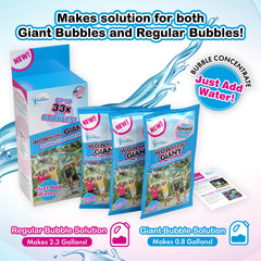 WOWMAZING giant bubble wand with concentrate for outdoor fun