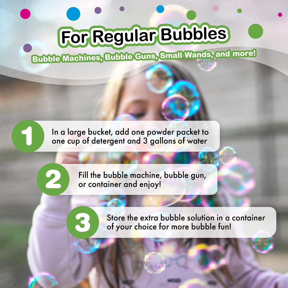 WOWMAZING giant bubbles in action with kids and wand.