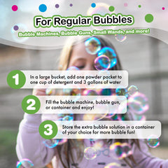 WOWMAZING giant bubbles in action with kids and wand.