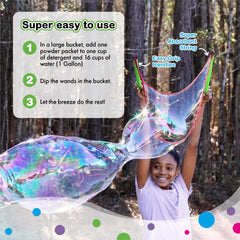 WOWMAZING USA-made bubble powder for reliable outdoor fun