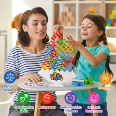 WOWNOVA Tetra Tower color bricks enhance visual appeal and tactile learning.