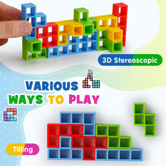 WOWNOVA Tetra Tower family game night sparks conversation and cooperative play.
