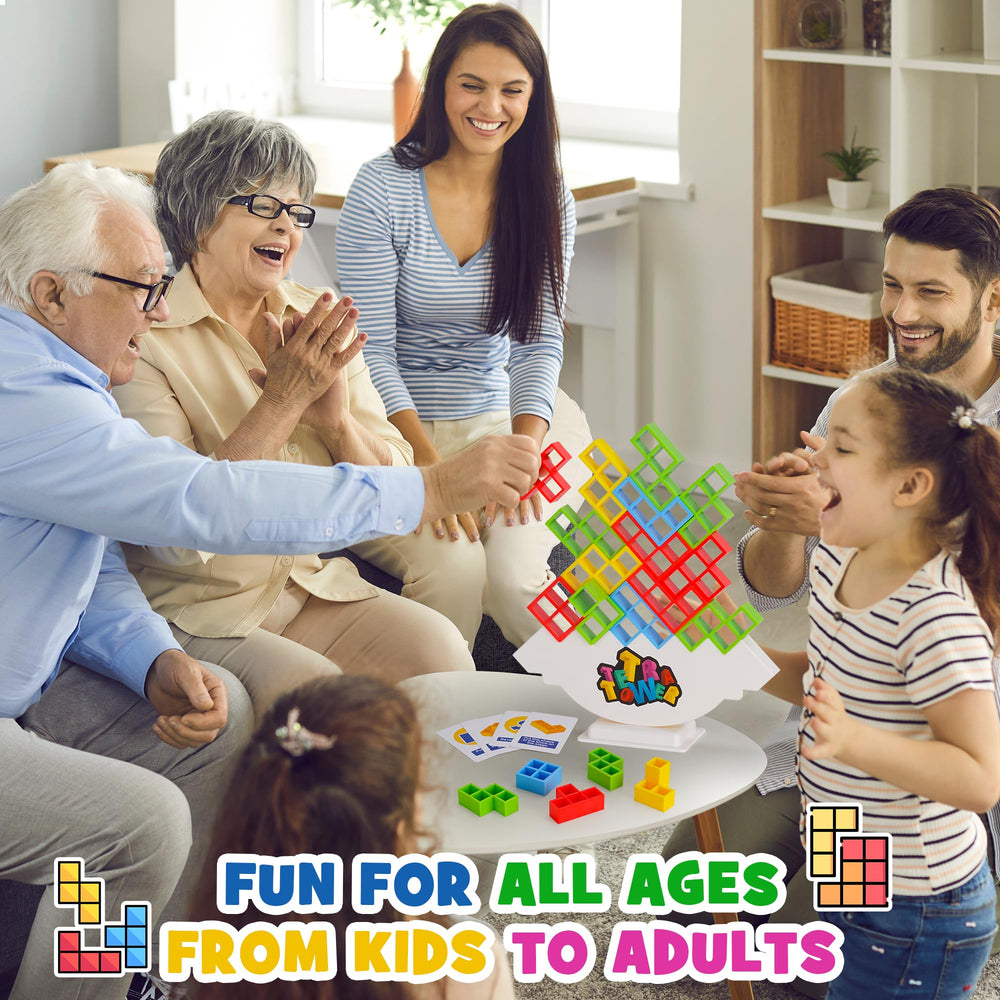 WOWNOVA Tetra Tower party activity creates lively social interaction without screens.