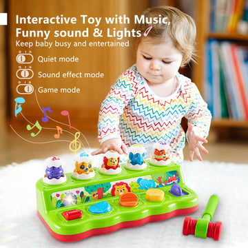 WOWOHAGE soft rubber hammer safe for little hands during play.