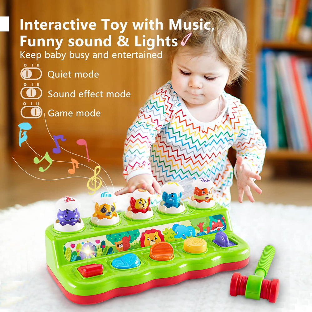 WOWOHAGE soft rubber hammer safe for little hands during play.