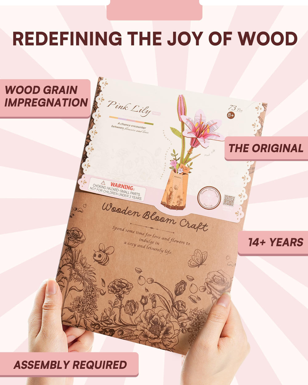 Wowood botanical collection display elevates your workspace with a calming focal point