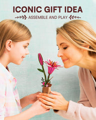 Wowood DIY wooden flower kit enabling satisfying building and a beautiful home accent