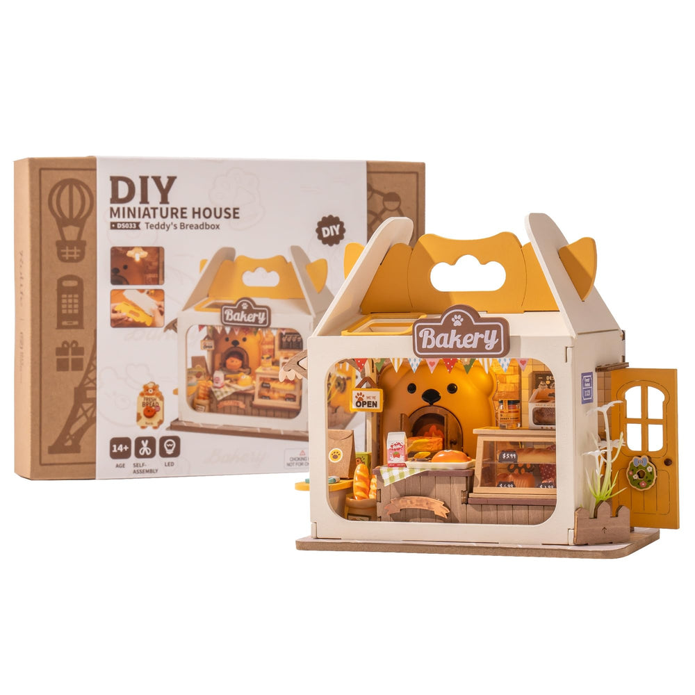 Wowood finished miniature breadbox display capturing cozy home vibe.