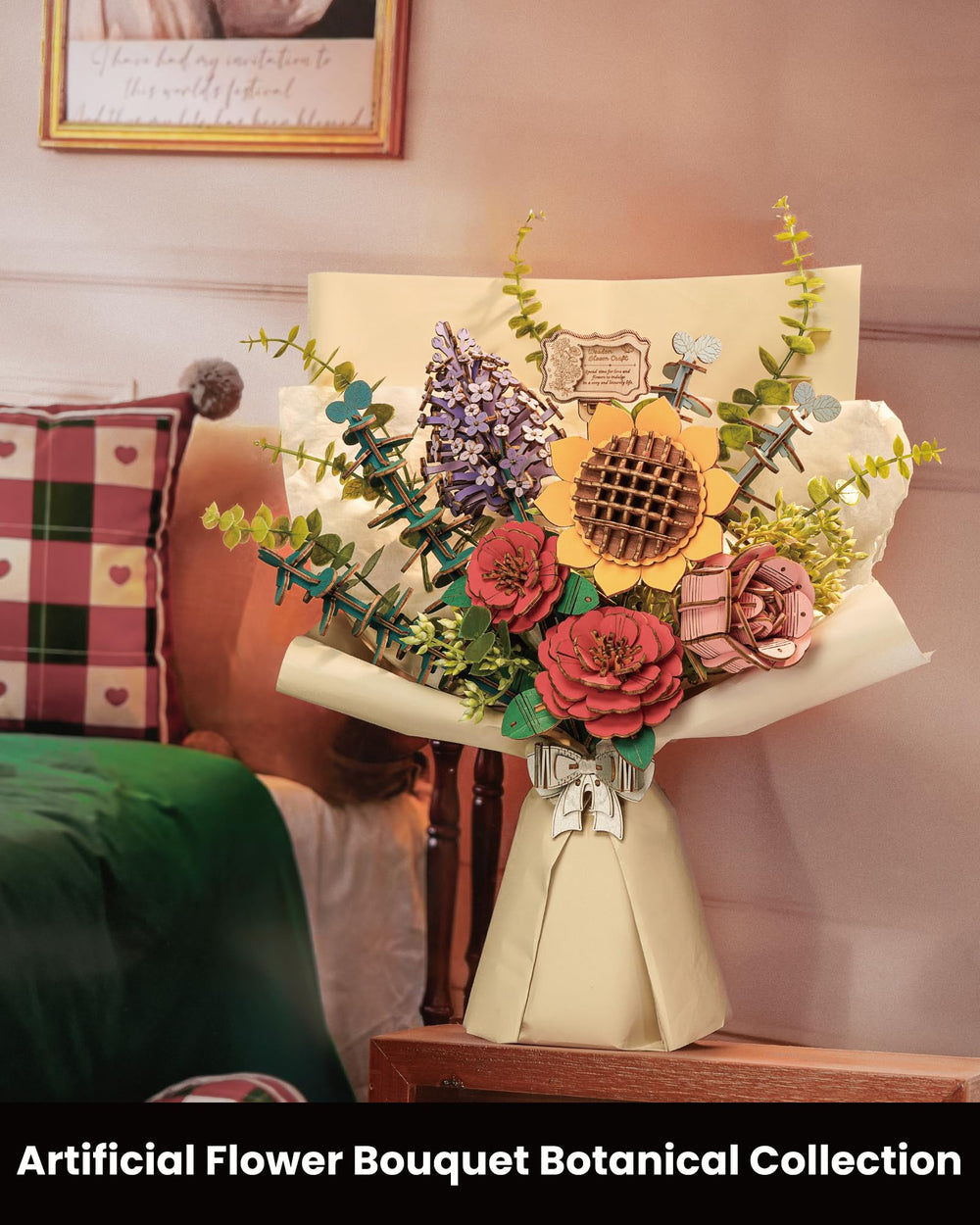 Wowood flower kit 3D puzzle bouquet for adults.