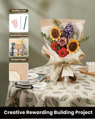 Wowood lilac 3D puzzle bouquet for dresser or shelf.