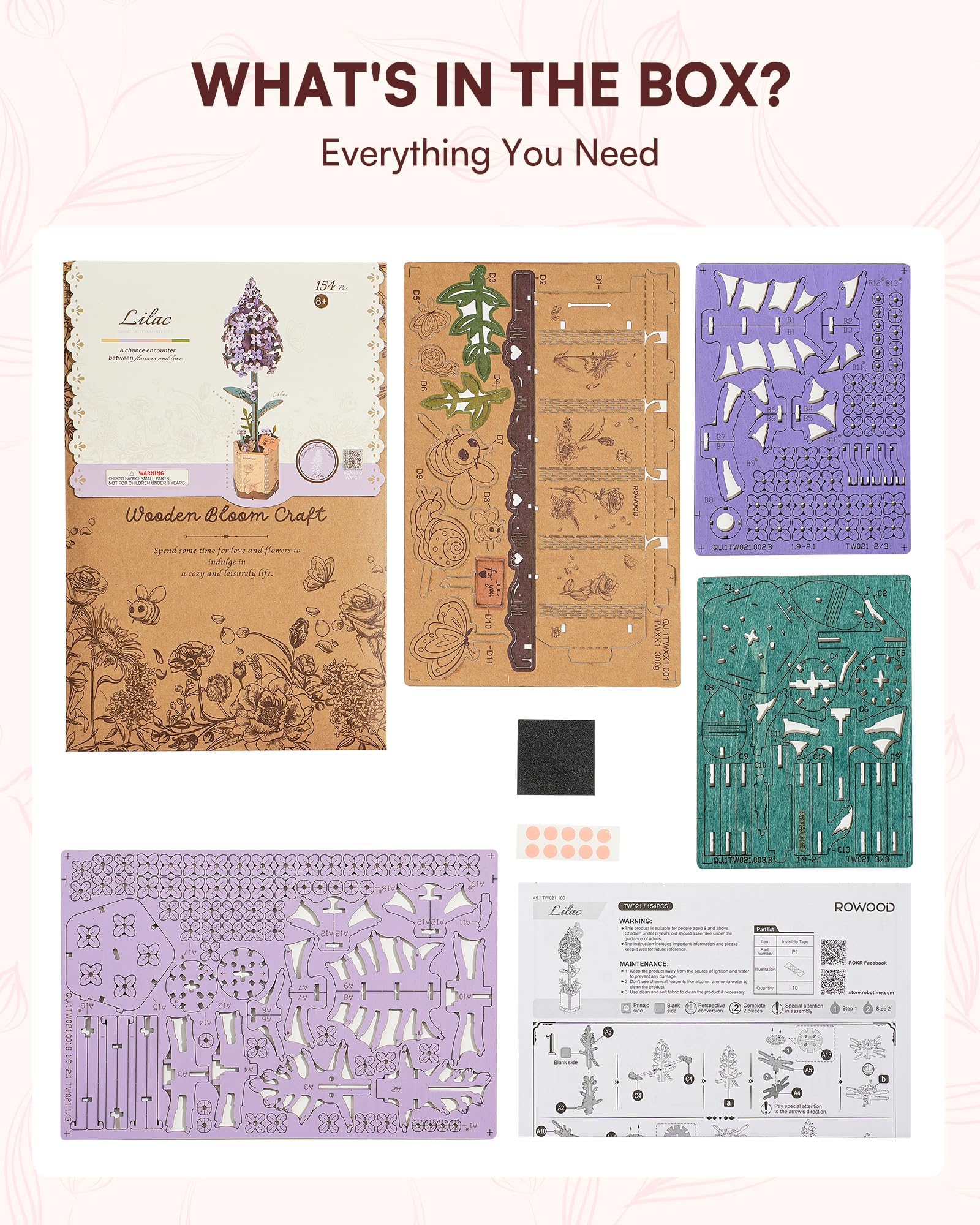 Wowood Lilac assembly guide helps you progress smoothly and confidently.