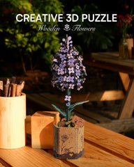 Wowood Lilac assembly process shows careful piece-by-piece construction for mindful recreation.