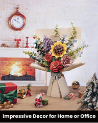 Wowood lilac decor 3D puzzle, enhances home ambiance.