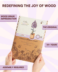 Wowood Lilac puzzle close-up highlights smooth edges and precise fitting.