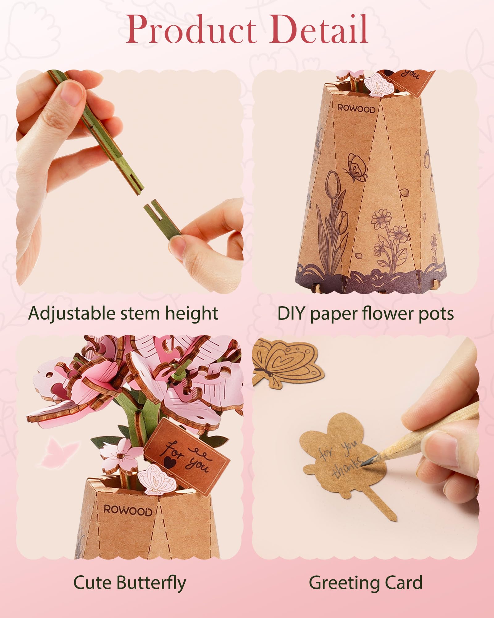 Wowood Sakura puzzle gift-ready box opening showcases thoughtful packaging.