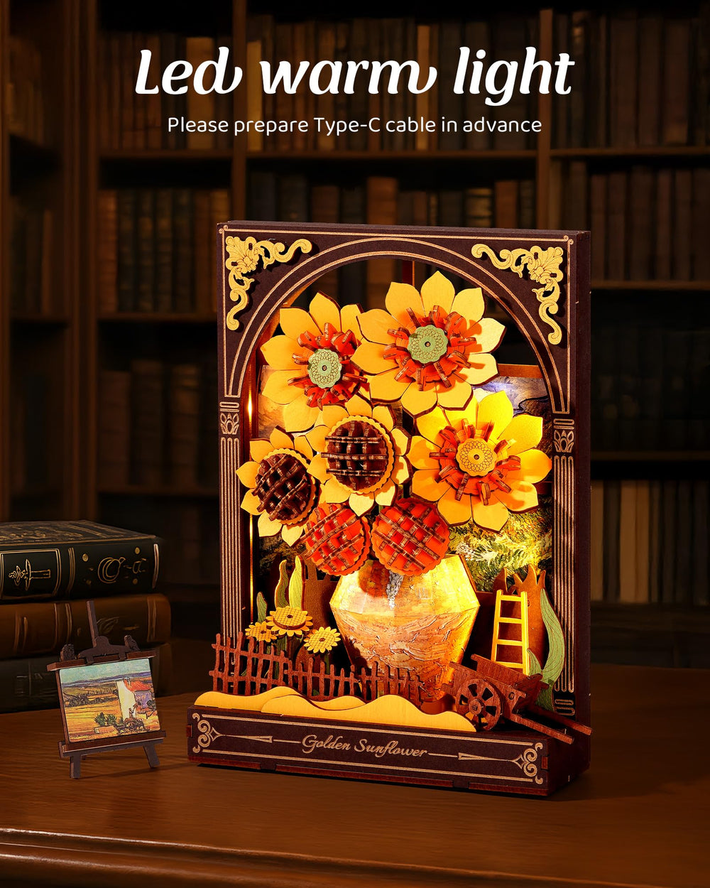 Wowood Van Gogh Sunflower puzzle makes a gift-ready keepsake for creatives