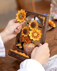 Wowood Van Gogh Sunflower puzzle LED illumination creates cozy evenings
