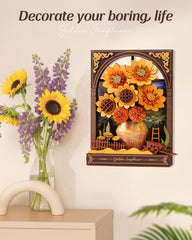 Wowood Van Gogh Sunflower puzzle doubles as table centerpiece for stylish rooms