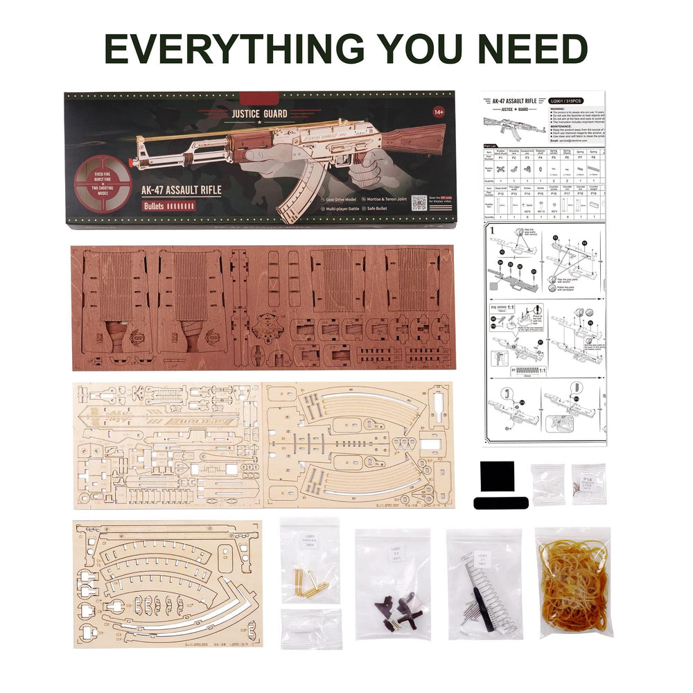 Wowood wood model building kit with 315 pieces for thoughtful family bonding.