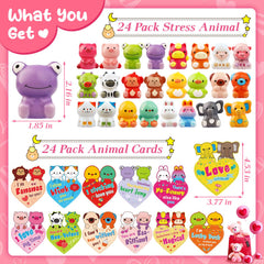 WOWSCAN Valentines frog squishy toy, classroom-friendly stress-relief for students