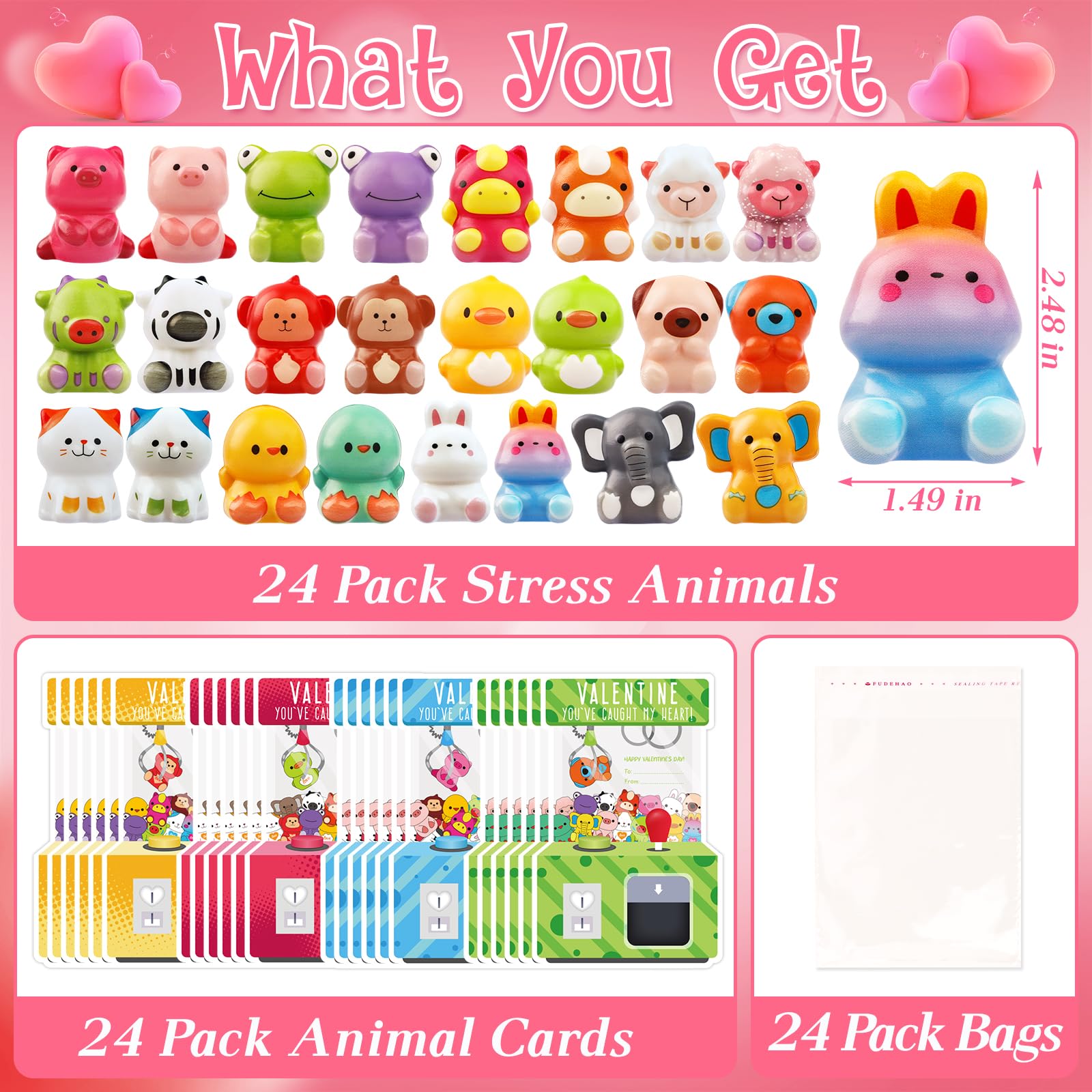 WOWSCAN Valentines cards for kids classroom exchange with friendly greetings