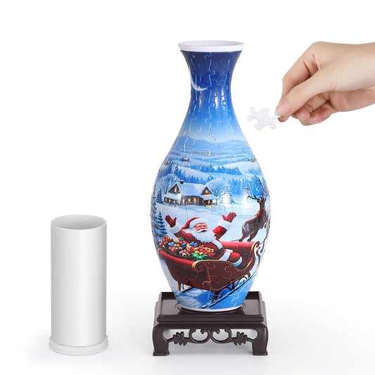 Wowsome 3D Puzzle Vase: assembly step with no glue
