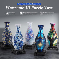WowSome puzzle vase with detachable water cup for floral display