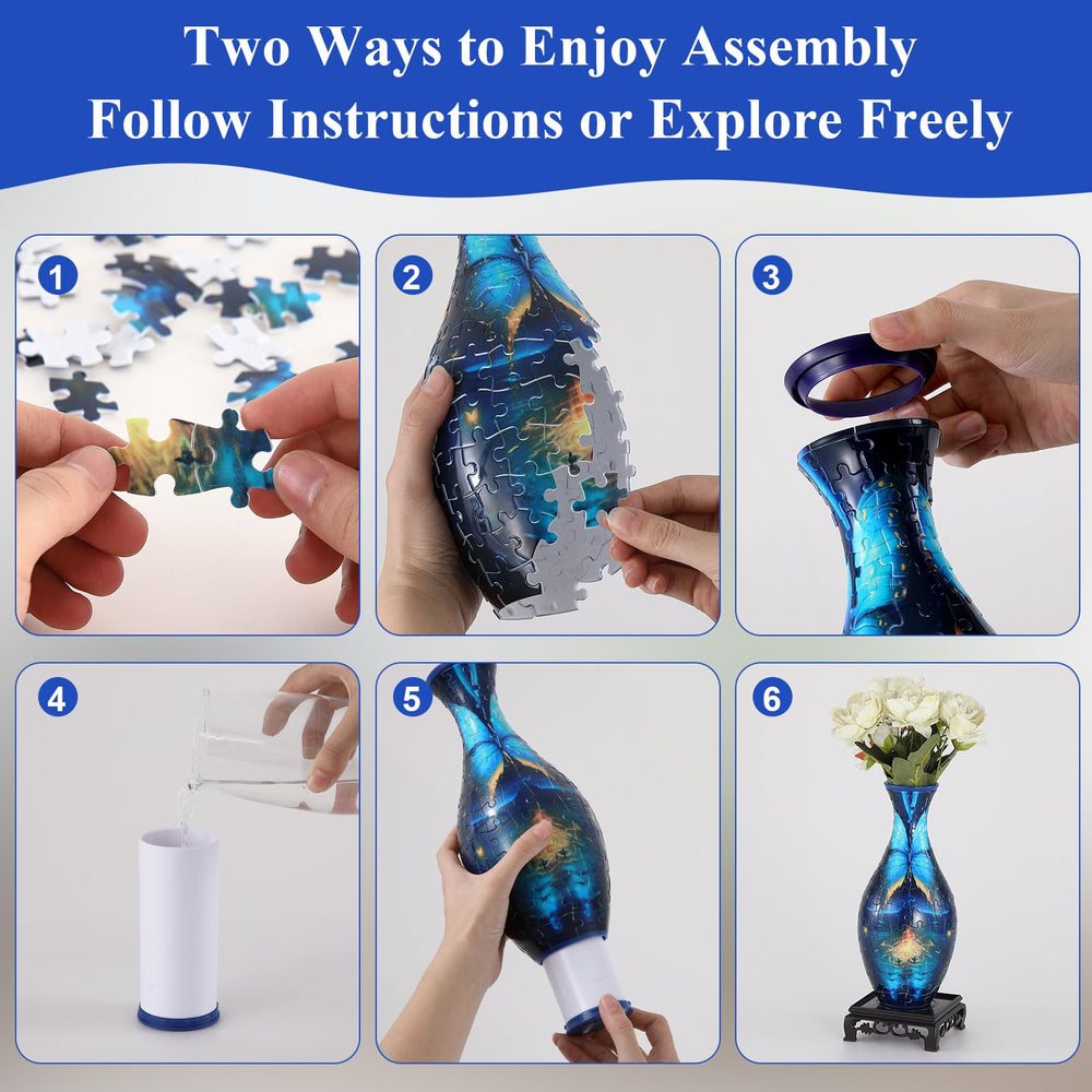 WowSome puzzle vase offers guided or freeform building options