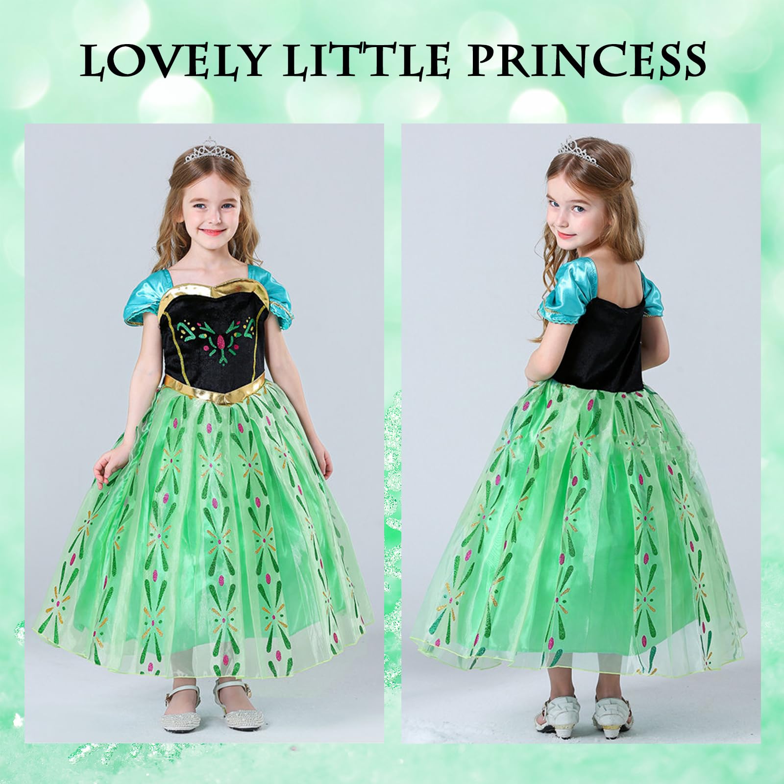 WOXVM Anna dress with soft lining, gentle on skin for all-day pretend play.