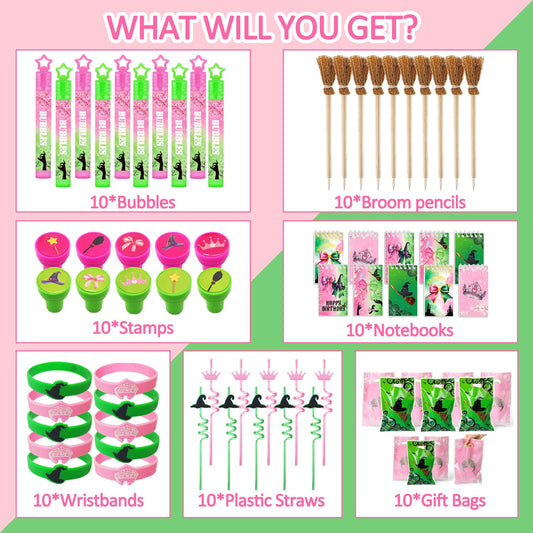 WPAZH pink and green notebooks for party favors, ideal for doodling and classroom use.