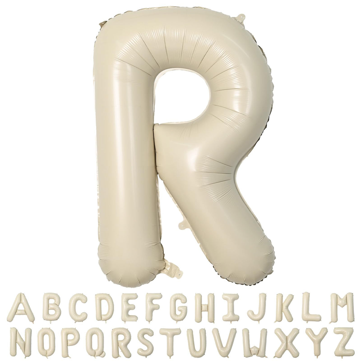 Wpensky 40-inch cream letter balloon R for bold birthday backdrops and photo-worthy decor.