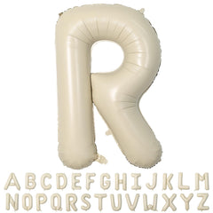 Wpensky 40-inch cream letter balloon R for bold birthday backdrops and photo-worthy decor.