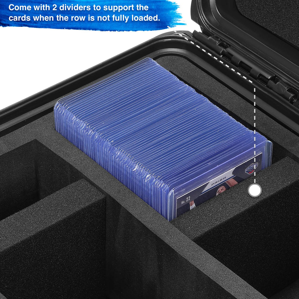 Capacity visualization: up to 570 toploaders can be stored.