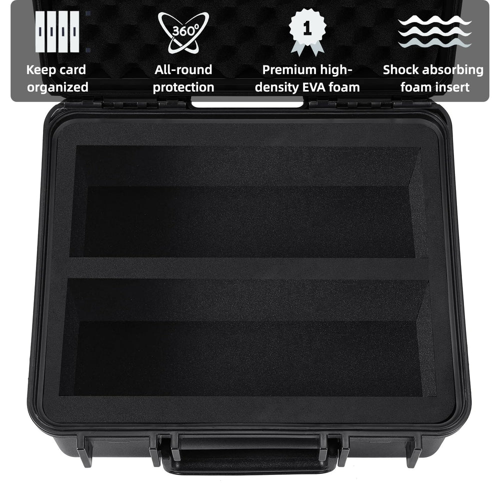 WPGEAR compact travel case guards card collection against dust and moisture.