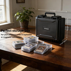 WPGEAR travel-friendly case holds 300+ top loaders safely.